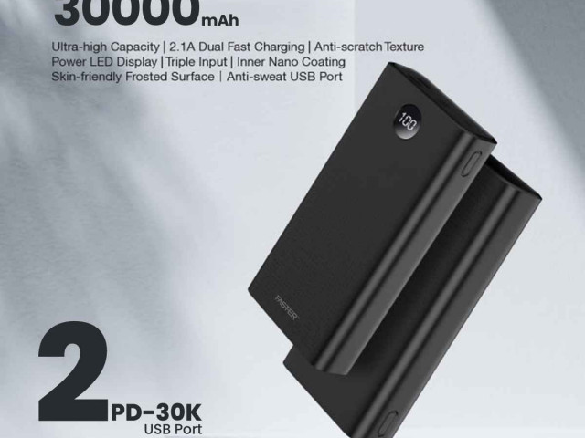 Powerbank Faster PD-30K, Accessoires Mobiles, Conakry