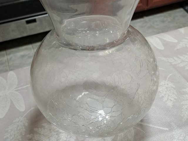 Grand vase en verre craquelé, Décoration, Conakry