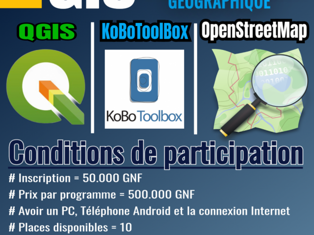 Système d'information Géographique, Cours - Formations, Conakry