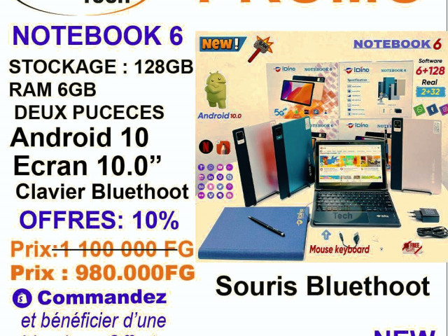 Tablette Idino Notebook 6, Tablettes, Conakry
