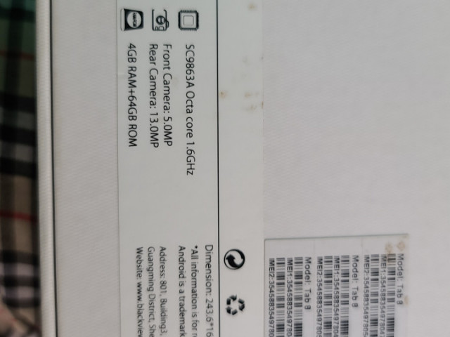 Blackview Tab8, Tablettes, Conakry