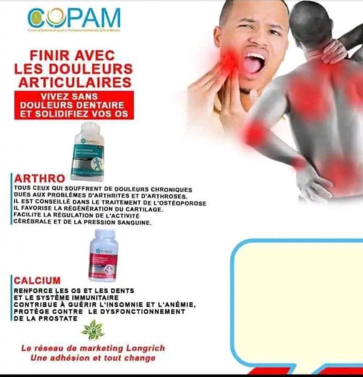 Arthro Calcium Longrich, Pharmacie - Suppléments, Conakry