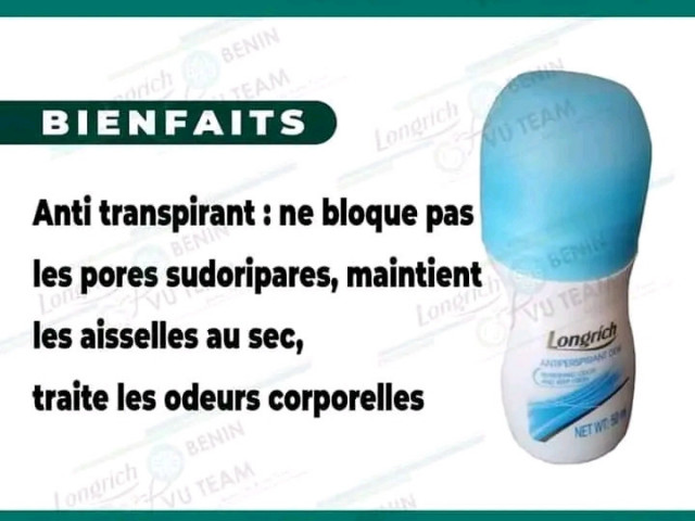 Deodorant Longrich, Pharmacie - Suppléments, Conakry