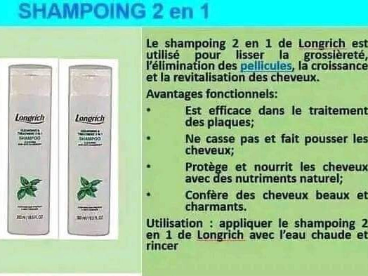 Shampoing Longrich, Parfumerie - Cosmétique, Conakry