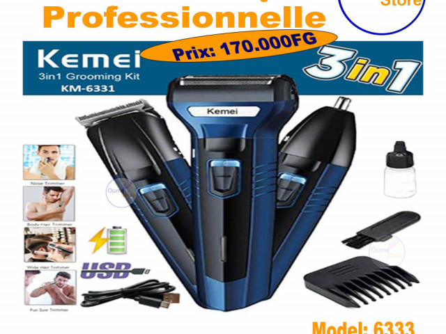 Tondeuse kemei km-6333, Produits de Nettoyage, Conakry