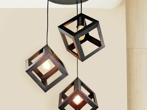 Lustre EtronikStore 3 Cube Light Cluster, Décoration, Conakry