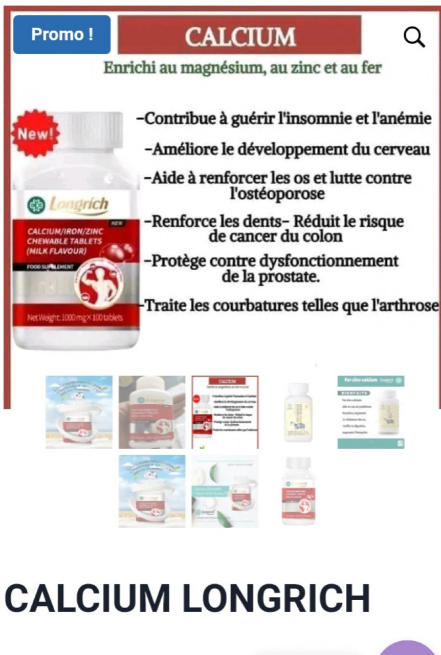 Calcium Longrich, Parfumerie - Cosmétique, Conakry