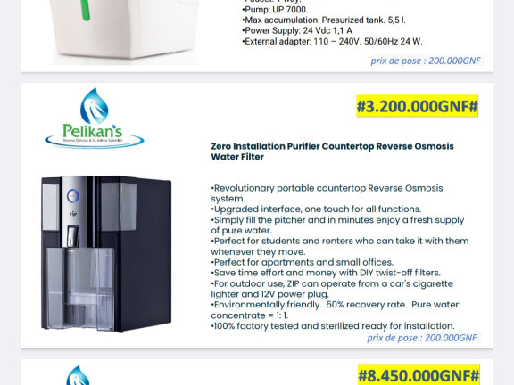 Différents Electroménagers, Électroménagers, Conakry