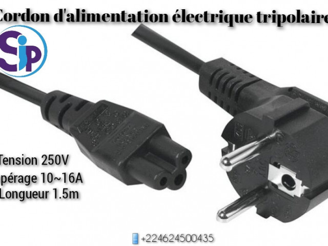 Cordon d'Alimentation, Ordinateurs - Moniteurs, Conakry