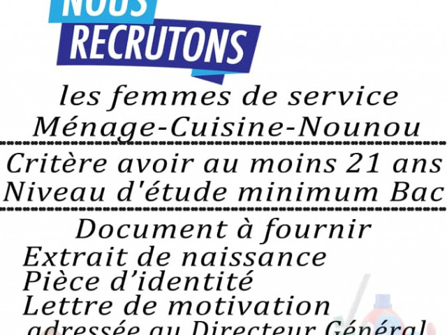 Offre d'Emploi au Service Domestique, Offres d'Emplois, Conakry