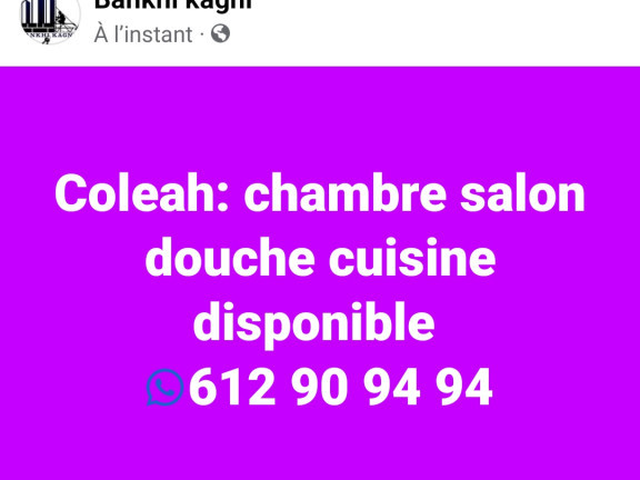 Différents Appartements à Coleah, Appartements, Conakry