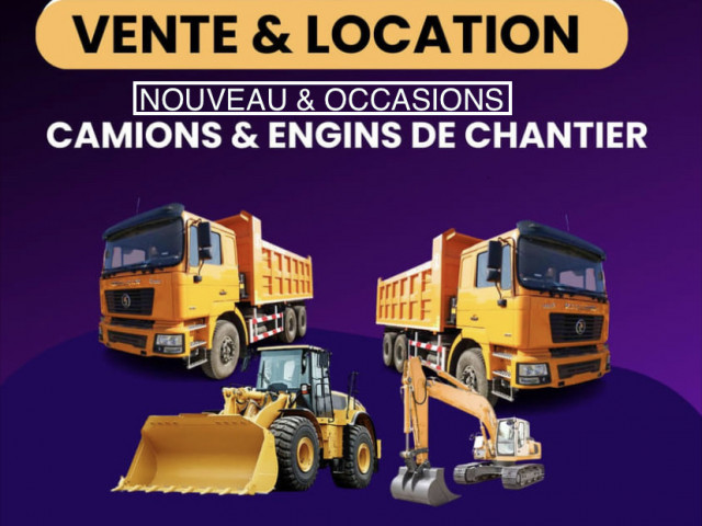 Différents Véhicules de Construction, Location de Véhicules, Conakry