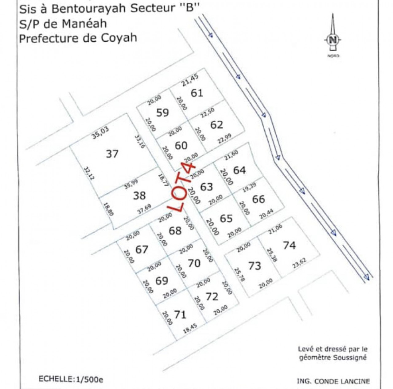 VENTE  d’une Domaine de 18 parcelles à #Bentourayah, Terrains, Conakry