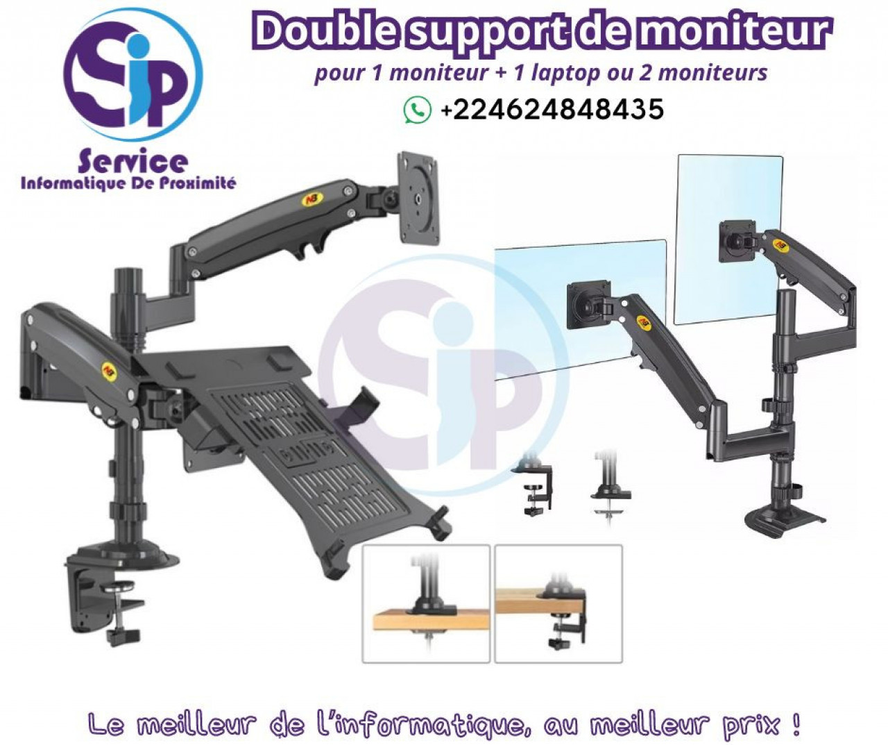 Support Universel de Moniteur H180-FP, Ordinateurs - Moniteurs, Conakry