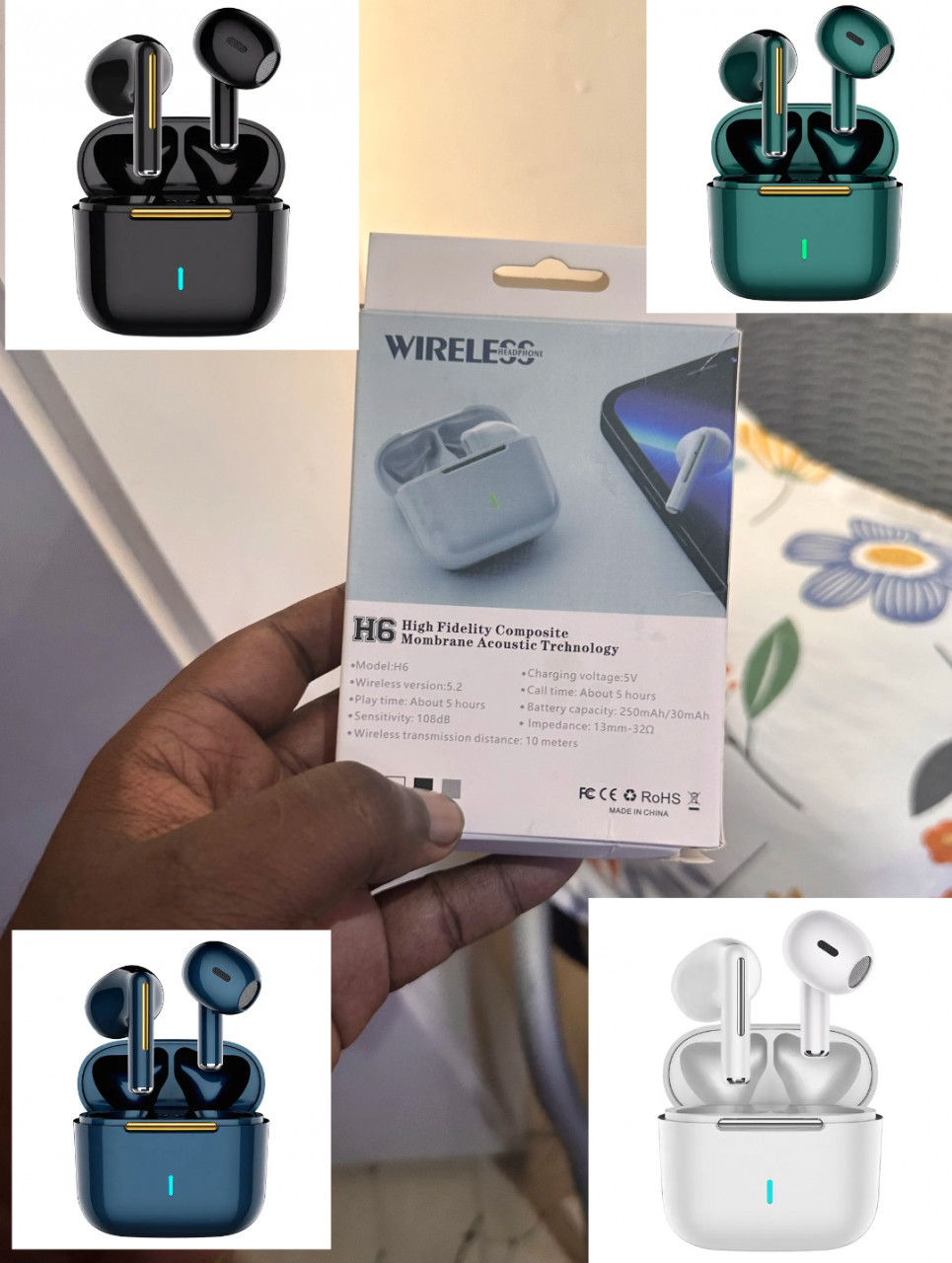 AirPods H6, TV - Audio - Vidéo, Conakry