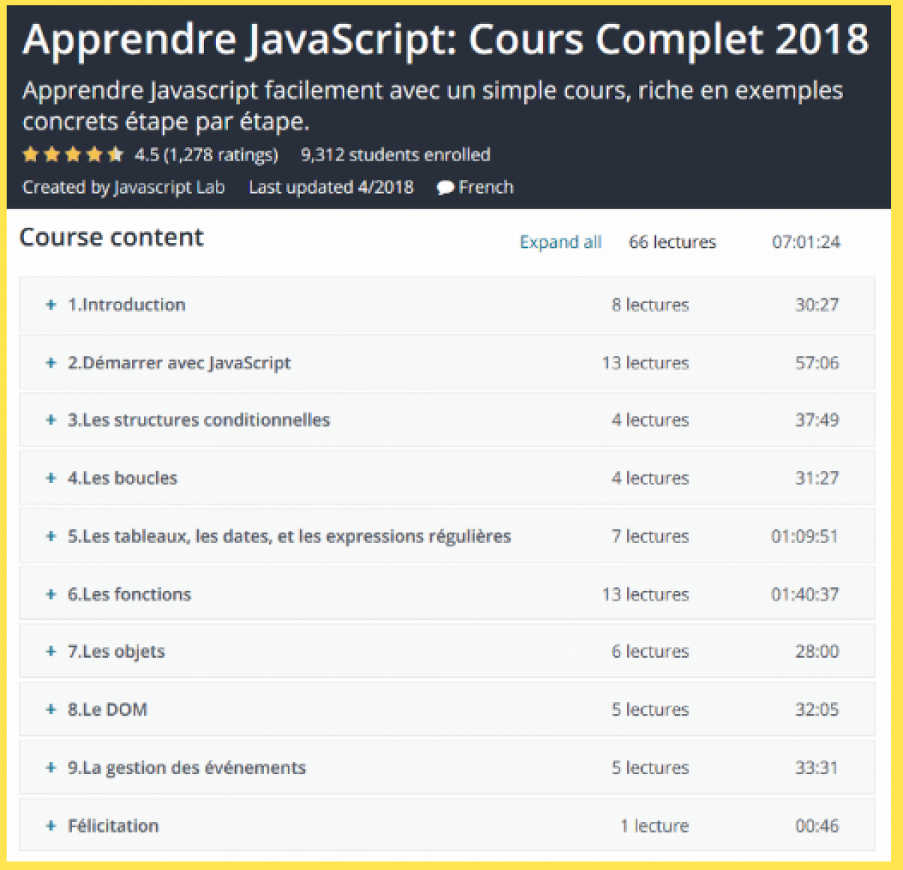 Apprendre JavaScript Cours Complet 2018, Cours - Formations, Conakry