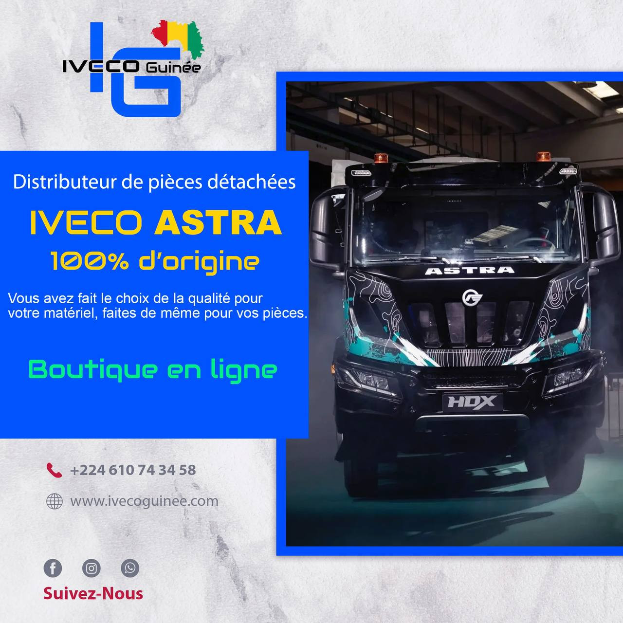 Pièces détachées Camions IVECO & ASTRA, Réparation de Véhicules, Conakry