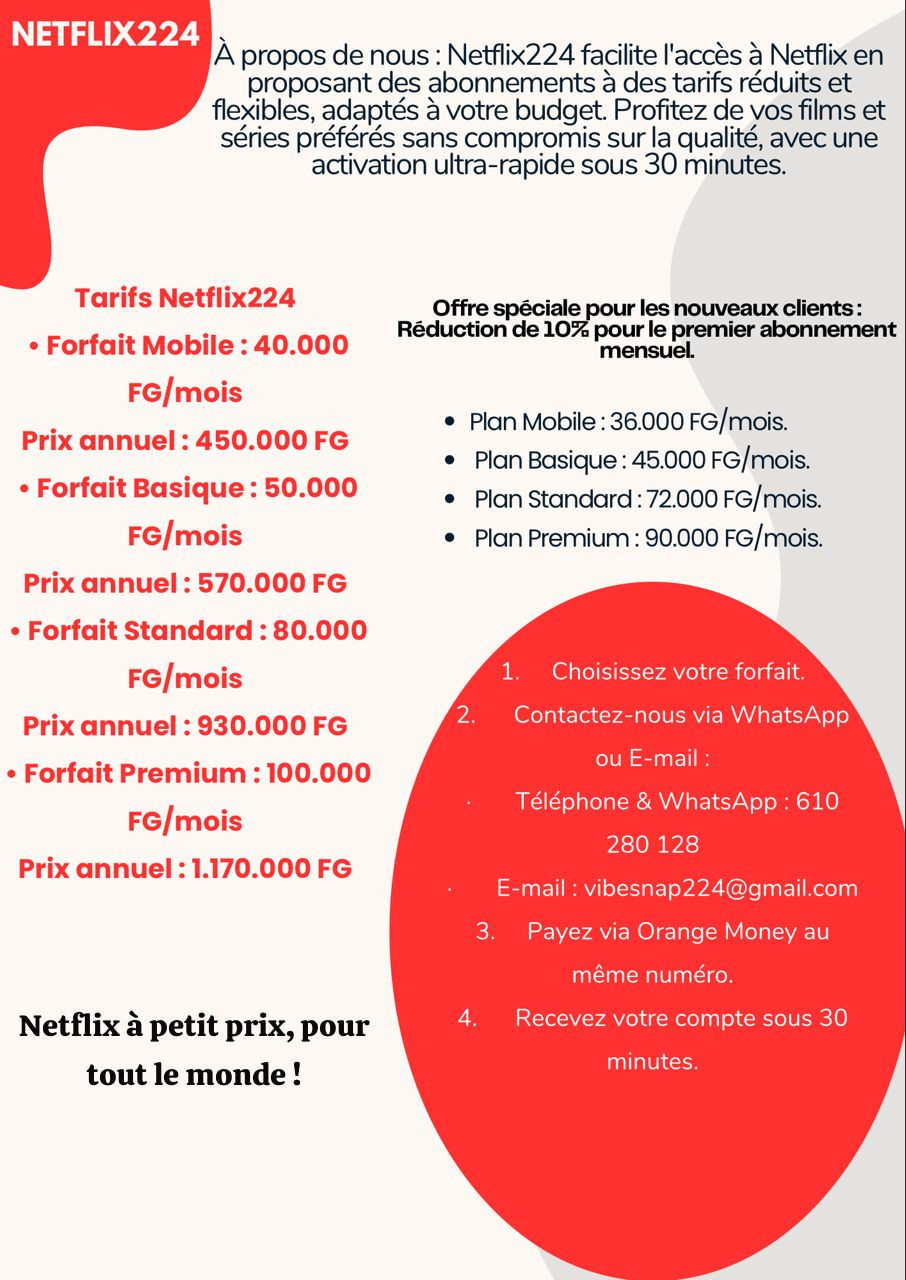 NETFLIX224, Tout Autre, Conakry