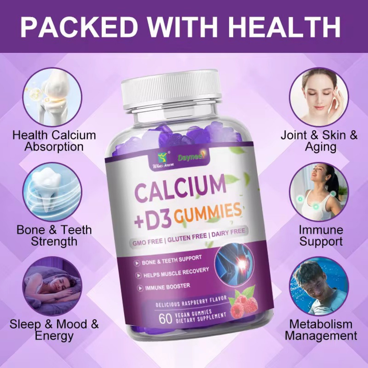 Calcium + D3 Gummies, Pharmacie - Suppléments, Conakry