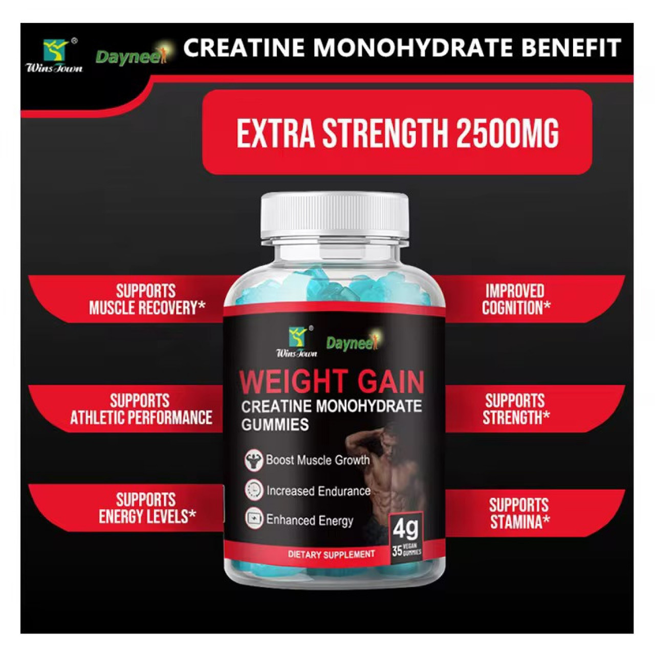 Creatine Monohydrate Gummies, Pharmacie - Suppléments, Conakry