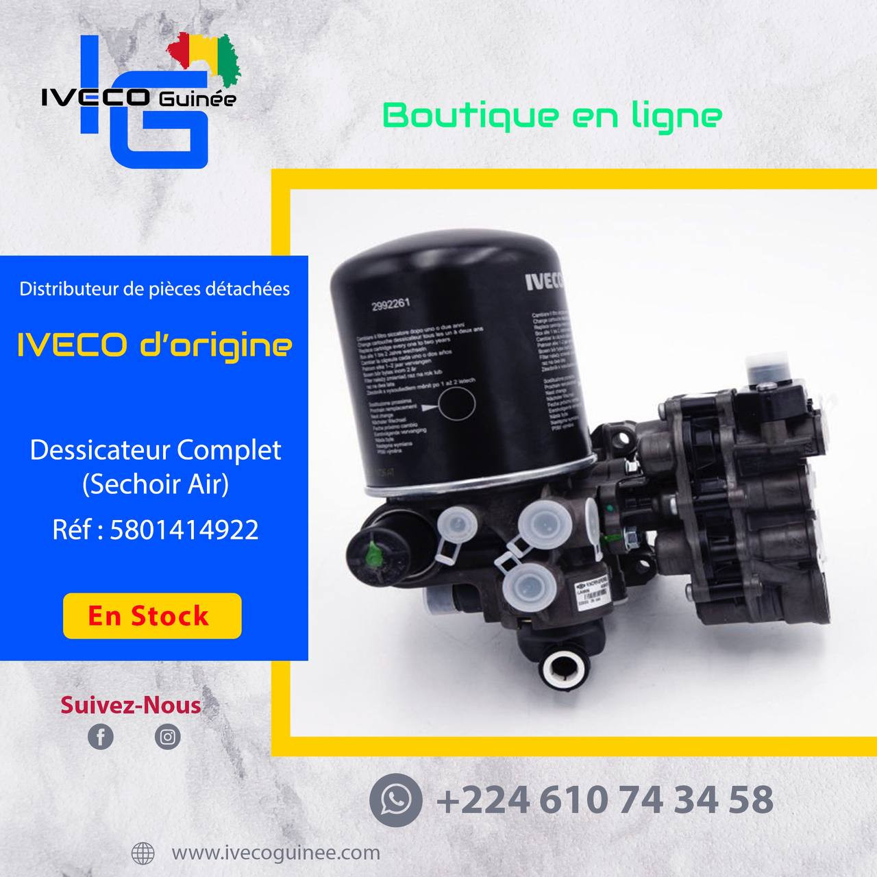 Pièces détachées 100% d'origine IVECO, Pièces détachées, Conakry