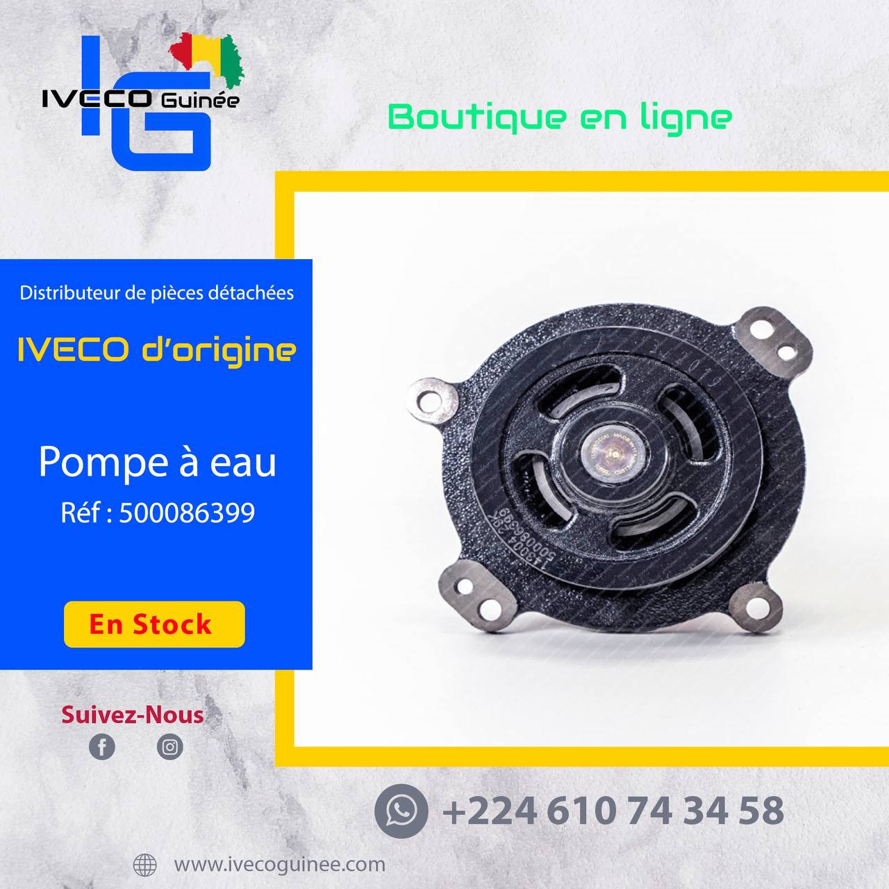 Pièces détachées 100% d'origine IVECO, Pièces détachées, Conakry