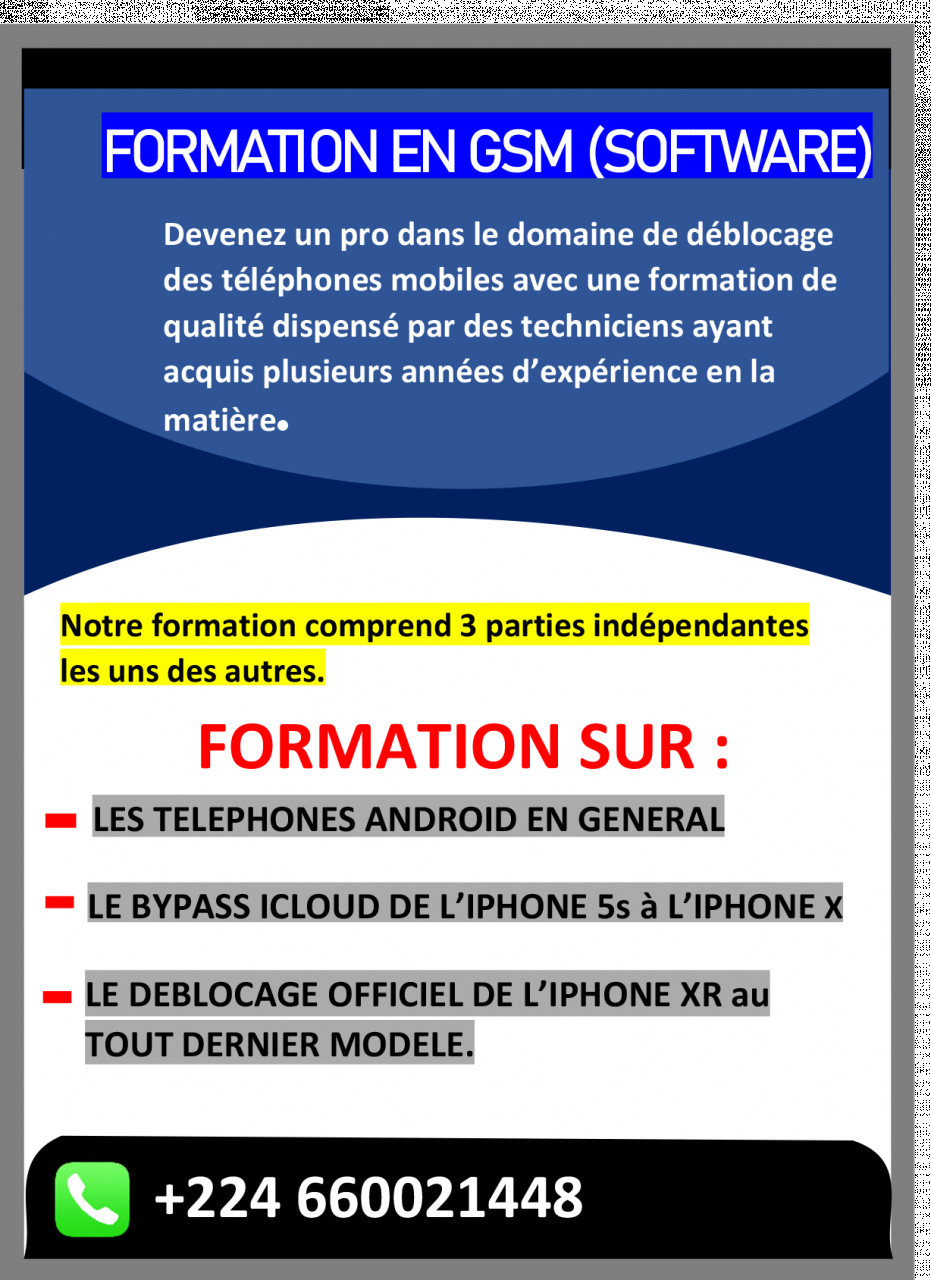 FORMATION EN GSM (SOFTWARE), Autres Services, Conakry